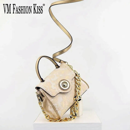 Luxury Women's Crossbody Bag with Fashion Chain Strap