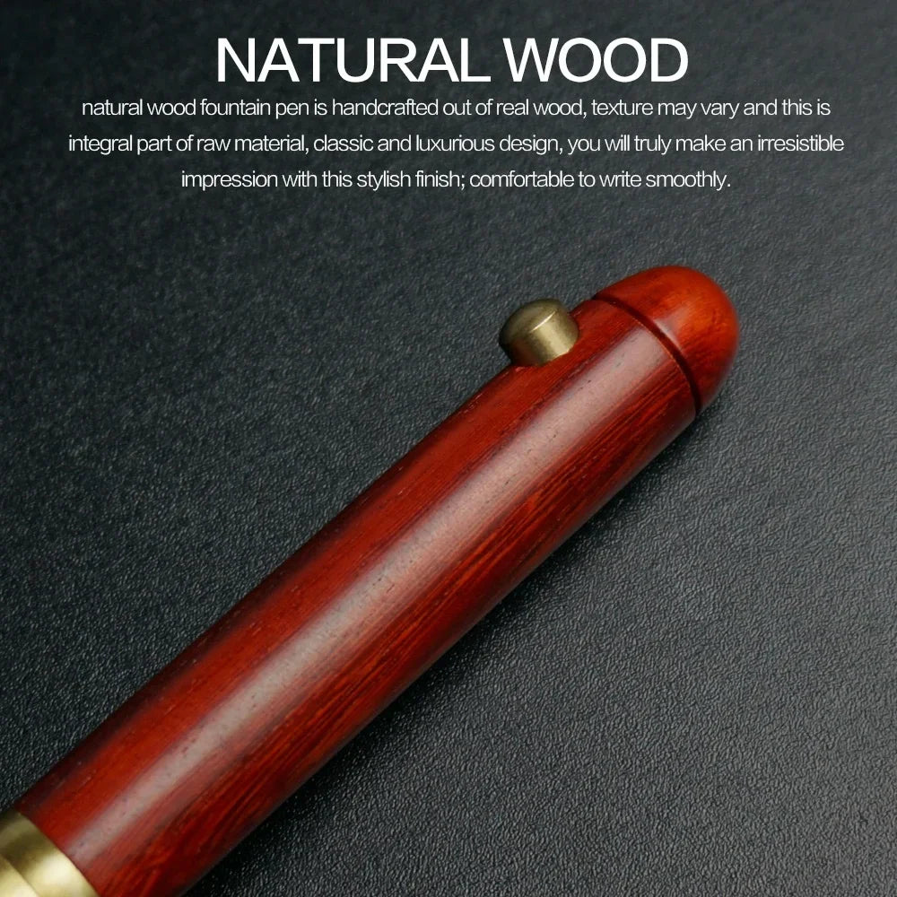Wooden Retractable Rollerball Pen