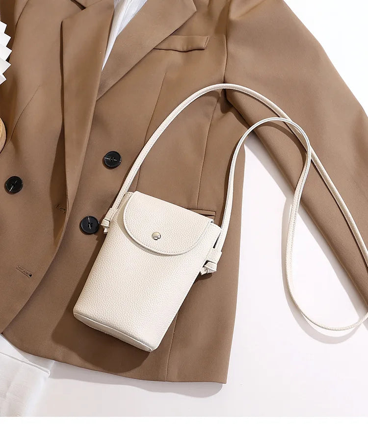 PU Leather Flap Crossbody Phone Bag