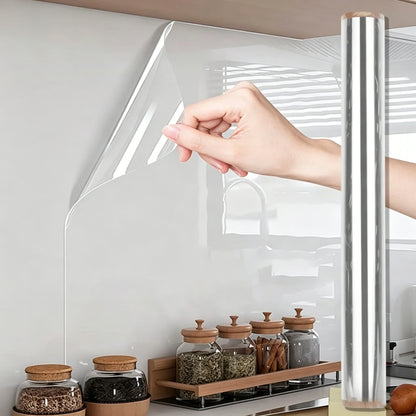 Adhesive-Free Clear Wall Protector Film for Kitchens, Furniture & Walls