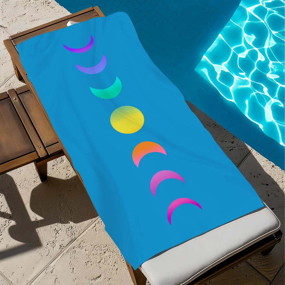 Moon Music Inspired Quick-Dry Beach Towel