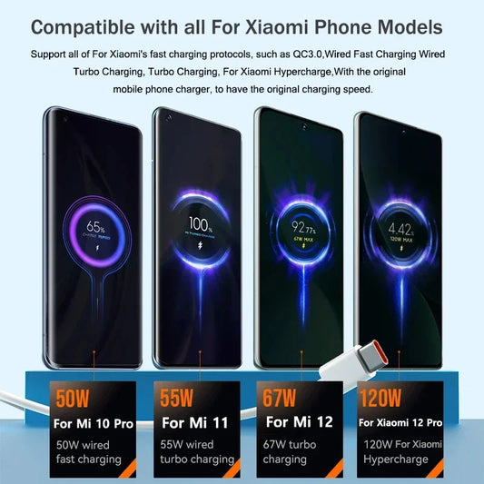 Original Xiaomi 120W USB-C Fast Charging Cable