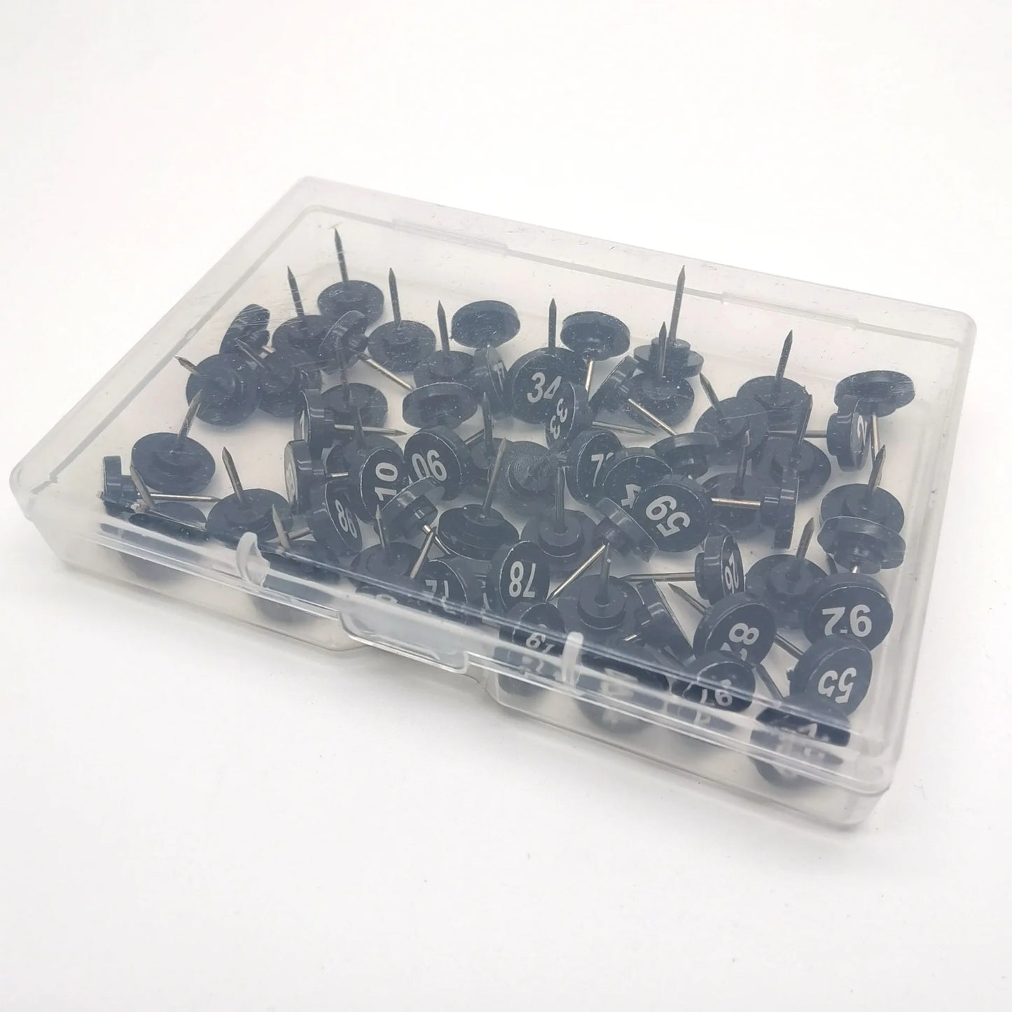 Numbered Round Push Pins for Bulletin Boards