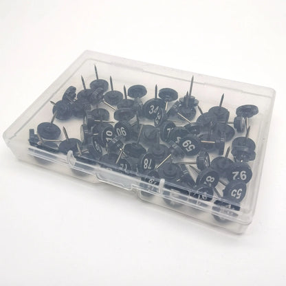 Numbered Round Push Pins for Bulletin Boards