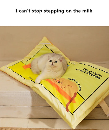 Book Style Foldable Pet Bed Mat