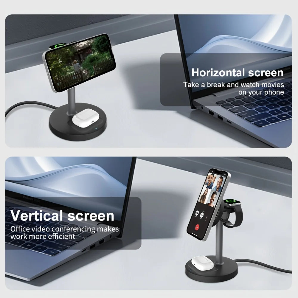 3-in-1 Magnetic Wireless Charging Station