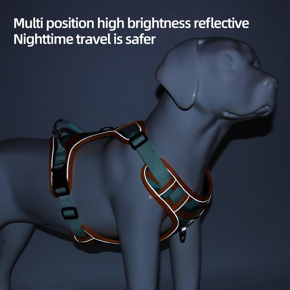 Reflective Adjustable Dog Harness for Medium & Large Dogs