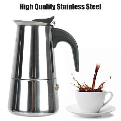 Stainless Steel Stovetop Moka Coffee Maker