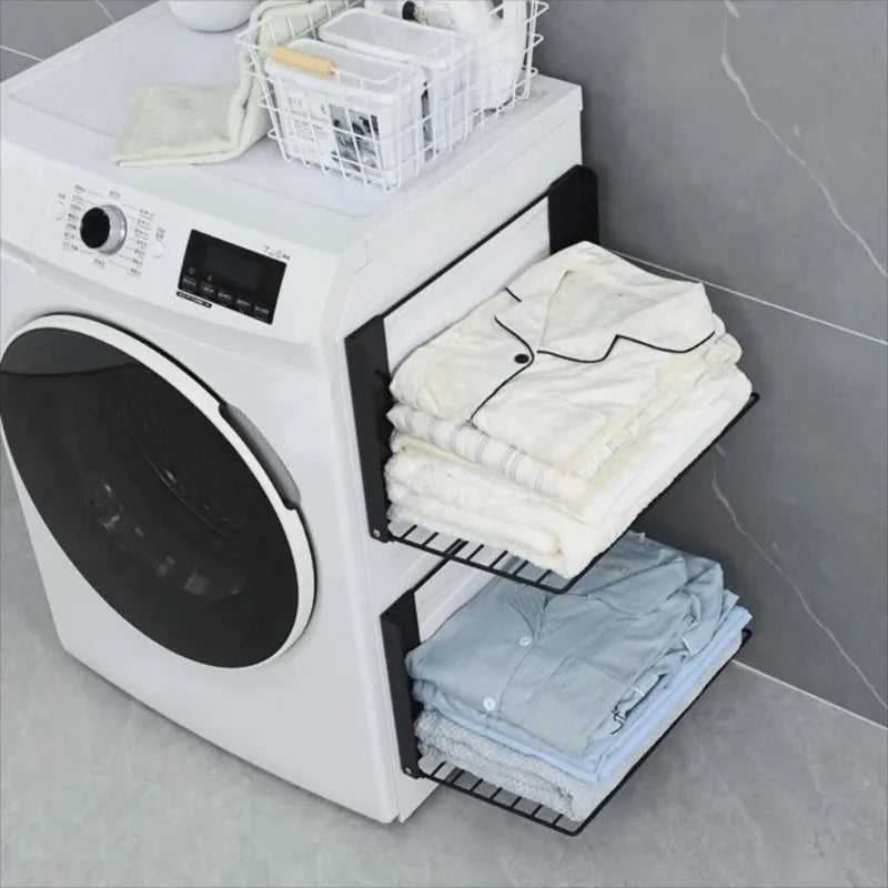 Magnetic Folding Washing Machine Side Shelf
