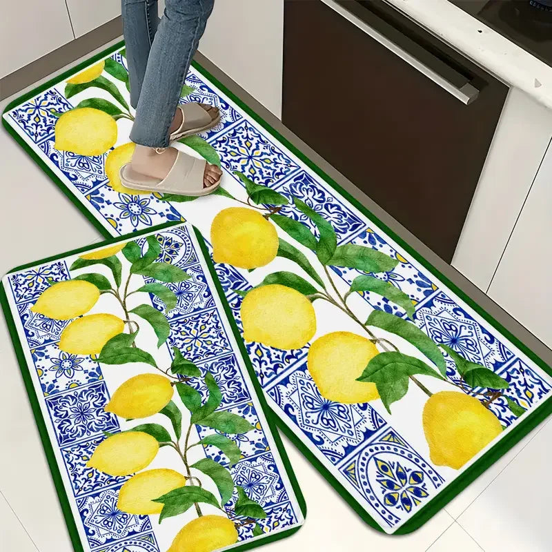 Lemon Fruit Kitchen Floor Mat