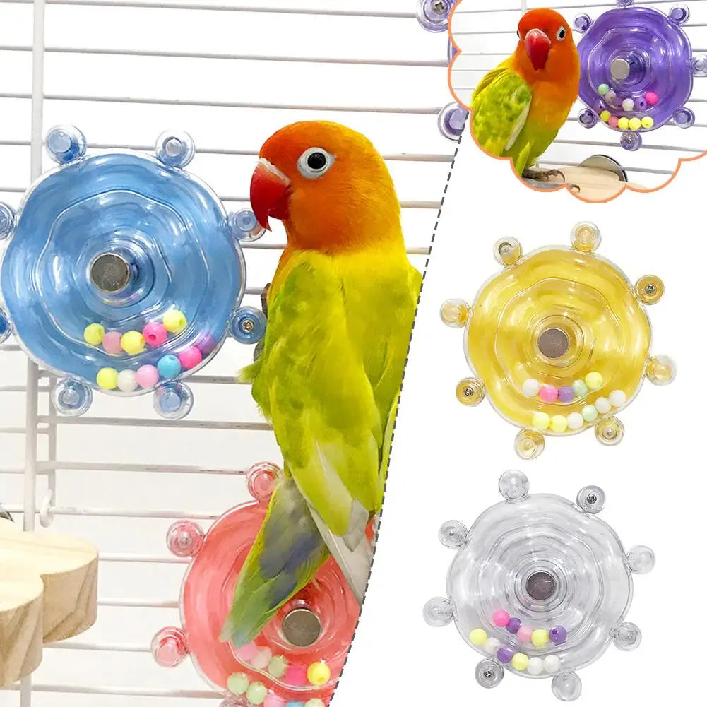 Interactive Rotating Parrot Treat & Foraging Toy