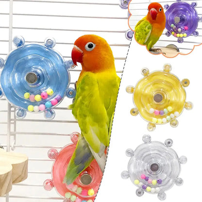 Interactive Rotating Parrot Treat & Foraging Toy
