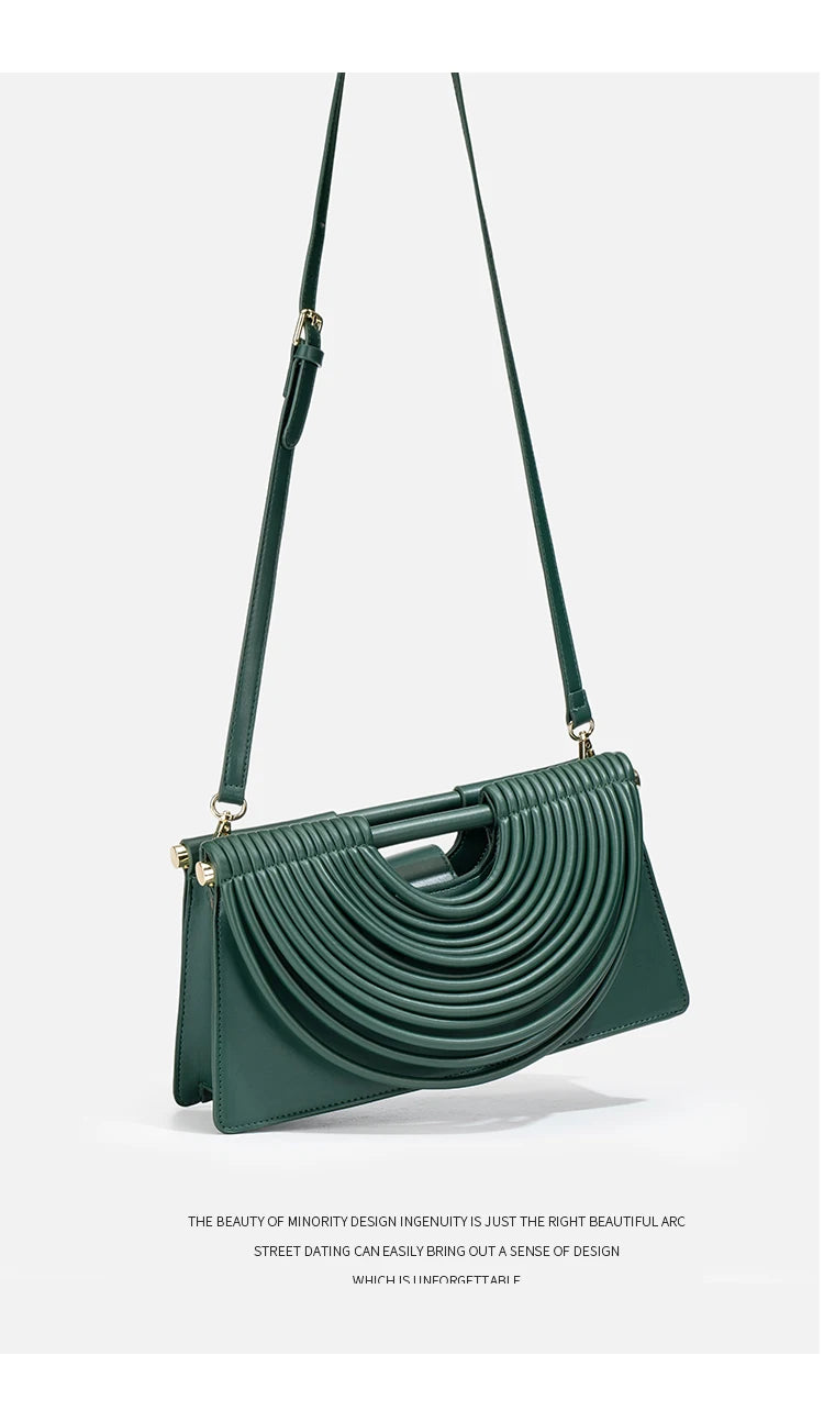 Gold Handwoven Evening Handbag