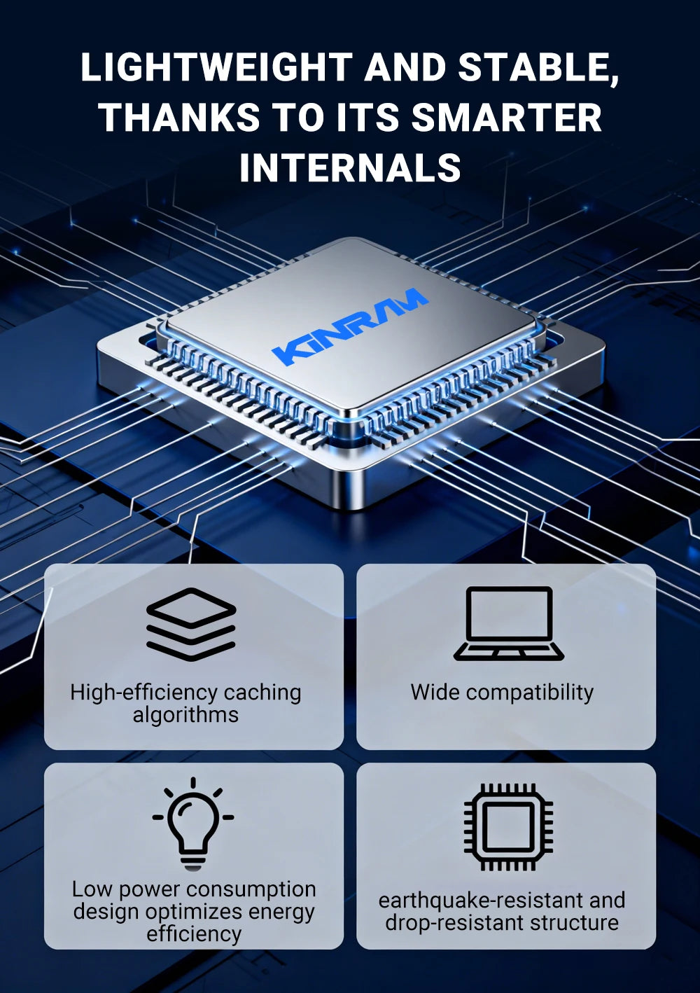 KinRam SATA III SSD for Desktop & Laptop – High-Speed Internal Storage Upgrade