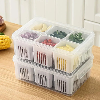 Refrigerator Food Drain Fresh-keeping Box