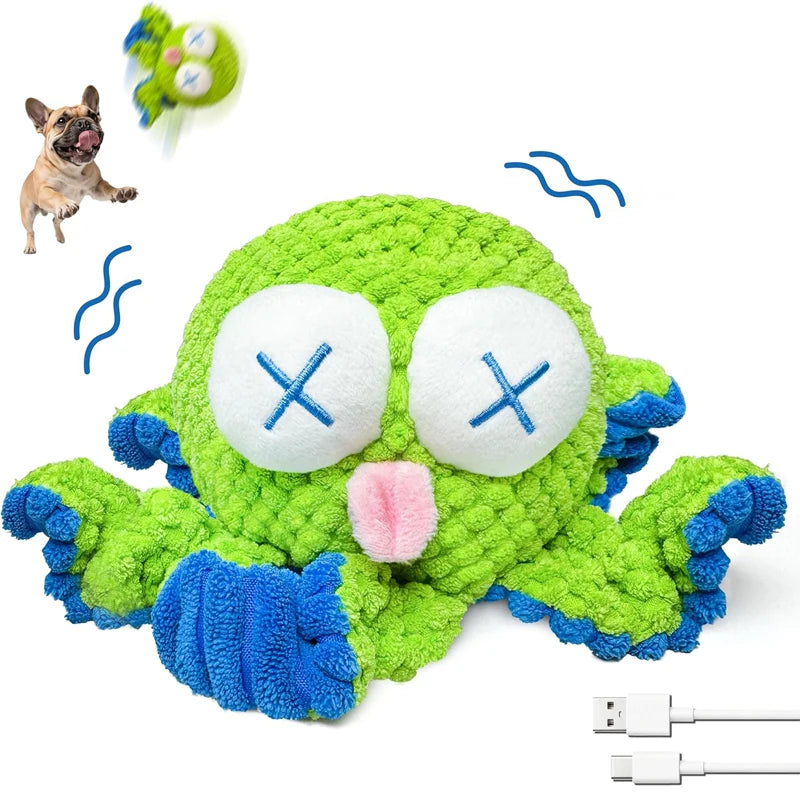 Rechargeable Interactive Octopus Moving Dog Toy