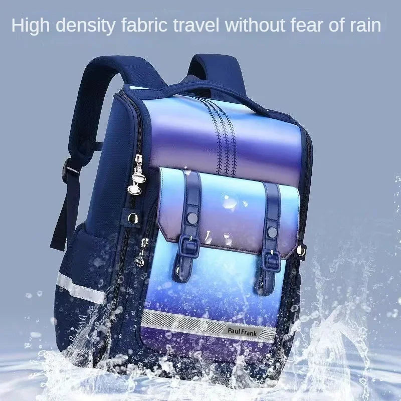 Gradient Spine Protector Kids School Backpack