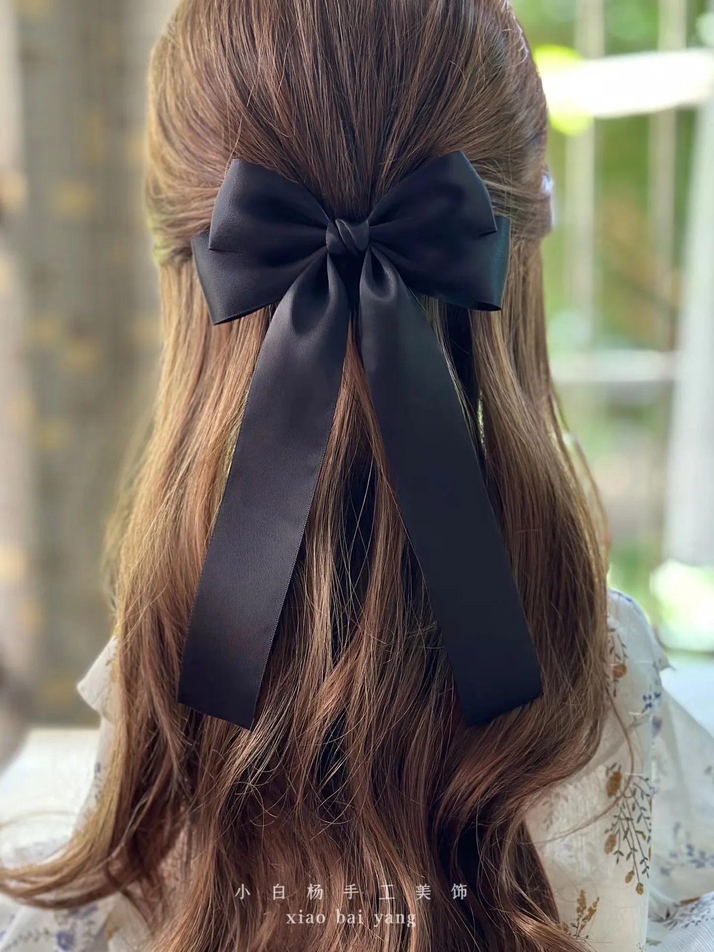 Korean Style Fabric Hair Bow Clip
