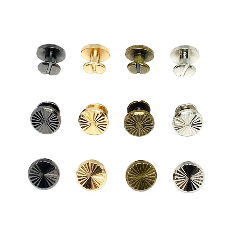 Solid Brass Chicago Screws for Leather Craft