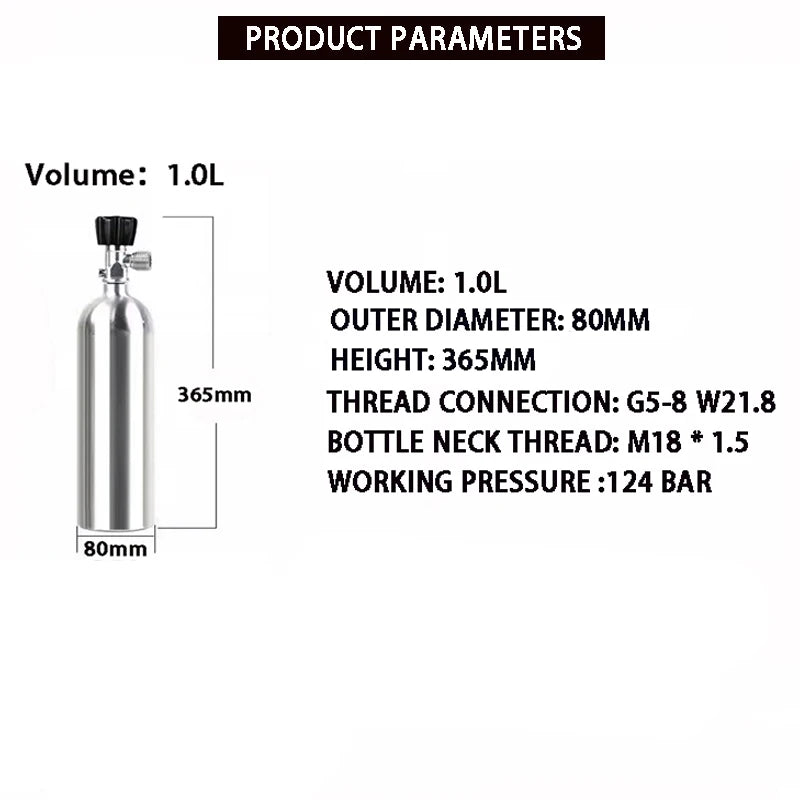 Aquarium CO₂ Aluminum Cylinder