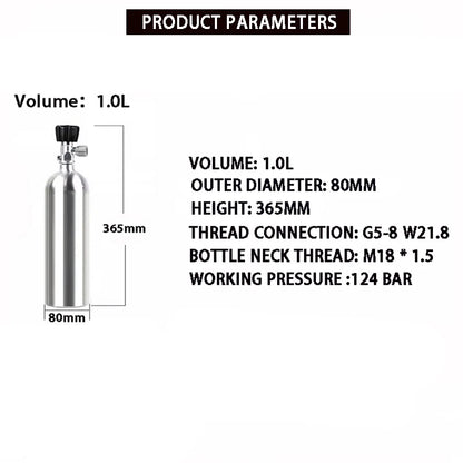 Aquarium CO₂ Aluminum Cylinder