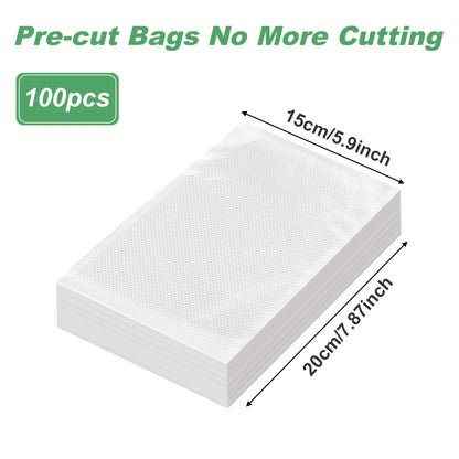 100-Pack BPA-Free Vacuum Sealer Bags
