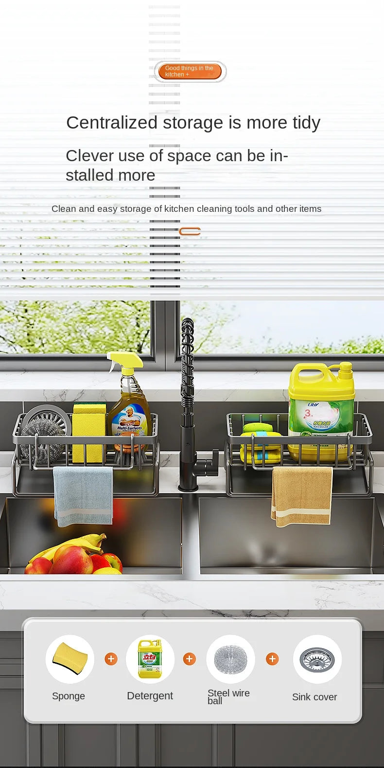 Stainless Steel Sink Drainage Rack