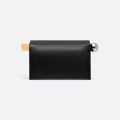 Luxury Fold-Over Chain Clutch Bag