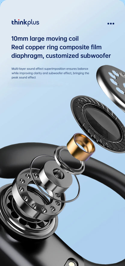 Lenovo XT80 Bluetooth 5.3 Sports Earbuds with Charging Case