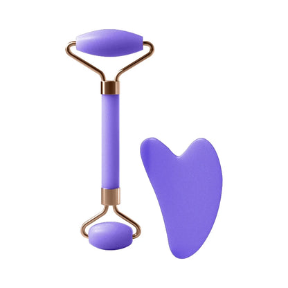 Resin Facial Massage Roller & Scraping Tool Set