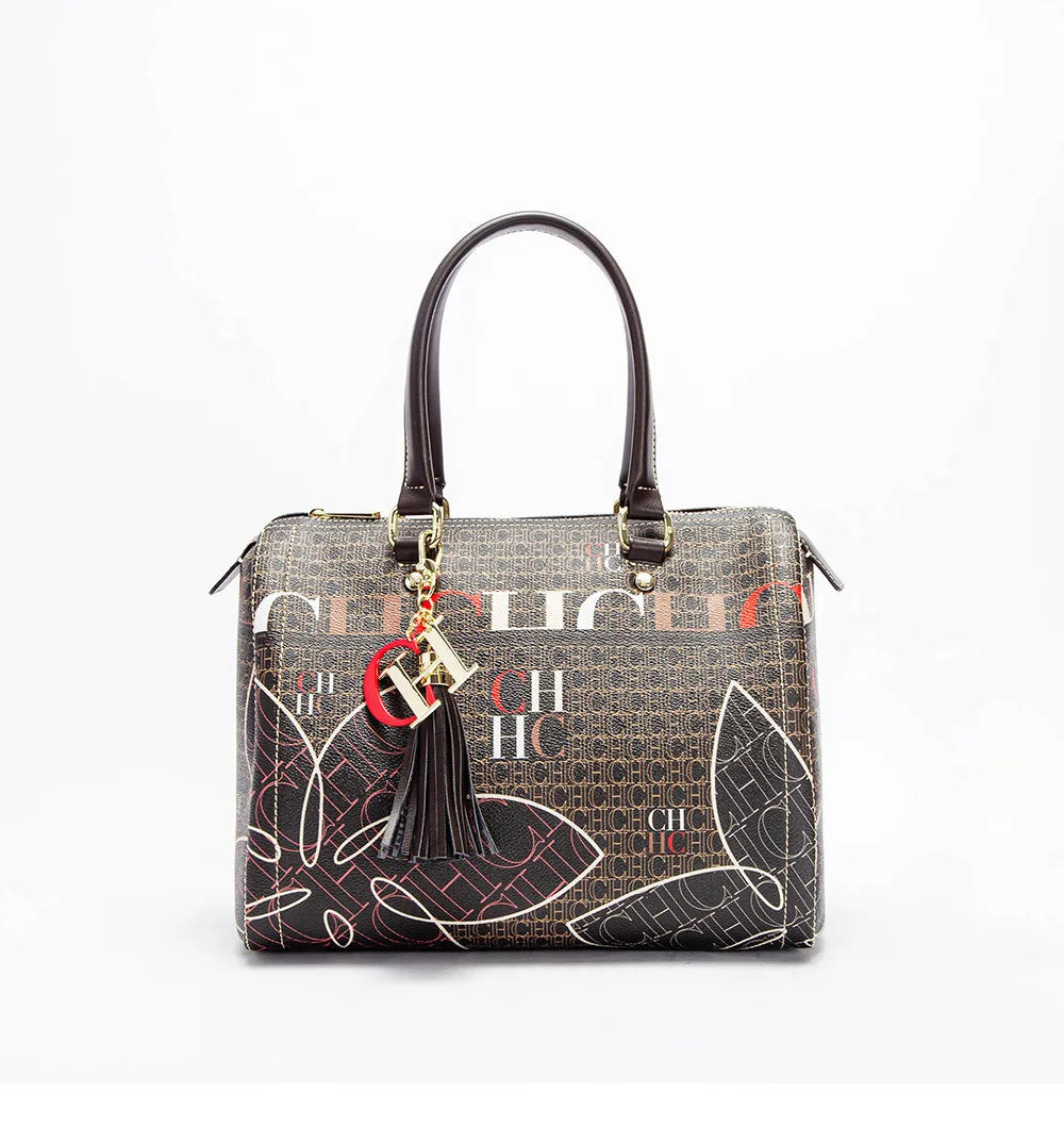 Floral Print Large Capacity Tote Handbag