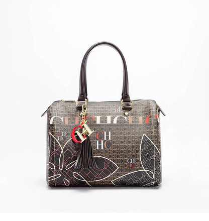 Floral Print Large Capacity Tote Handbag