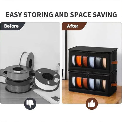 3D Printer Filament Storage Box with Visible Window