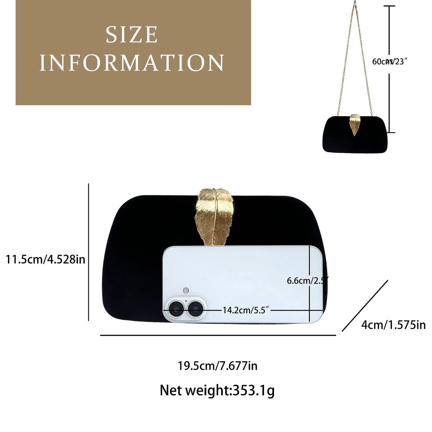 Velvet Evening Clutch Bag
