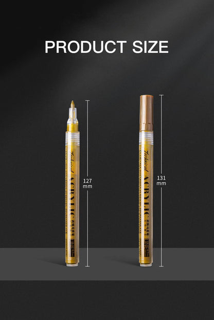 Metallic Acrylic Paint Marker Pens Set