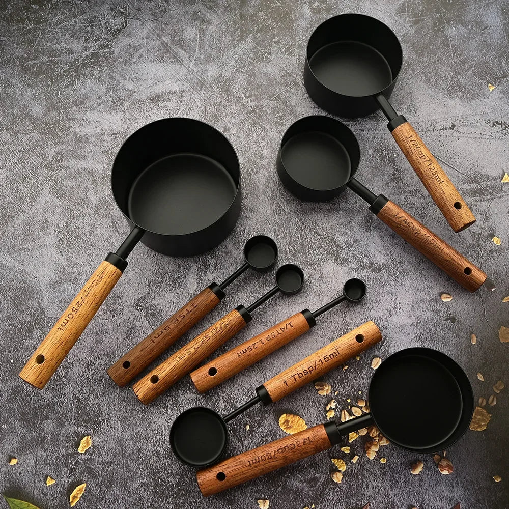 Stainless Steel Measuring Cups & Spoons Set