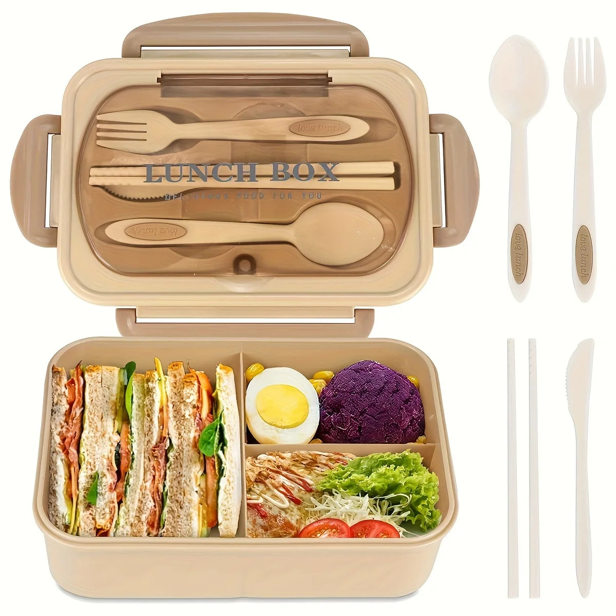 Insulated Bento Lunch Box with Compartments