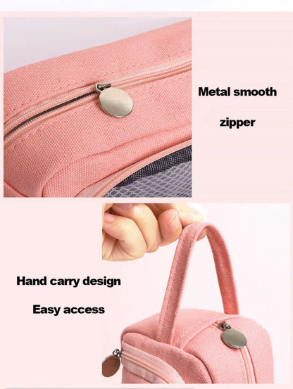 Large Capacity Canvas Pencil Case