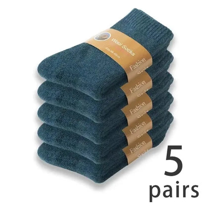 Men’s Thick Winter Wool Socks 5 Pairs