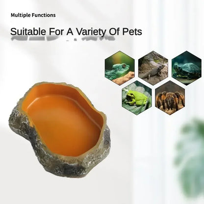 Reptile Water & Food Feeding Bowl