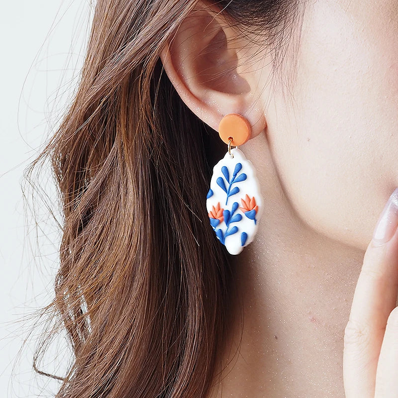 Classic Bohemiam Drop Bright Color Earrings