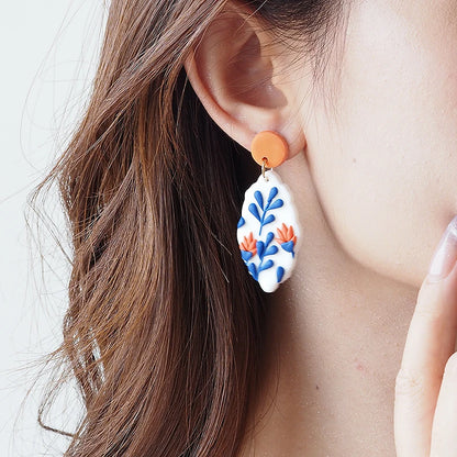 Classic Bohemiam Drop Bright Color Earrings