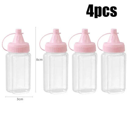 4-Pack Mini Sauce Squeeze Bottles