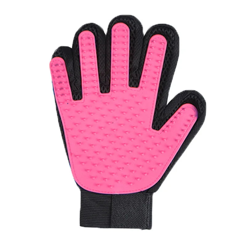 2-in-1 Pet Grooming Glove & De-Shedding Brush