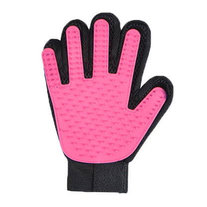 2-in-1 Pet Grooming Glove & De-Shedding Brush