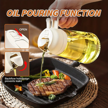 2-in-1 Oil Spray & Pour Dispenser