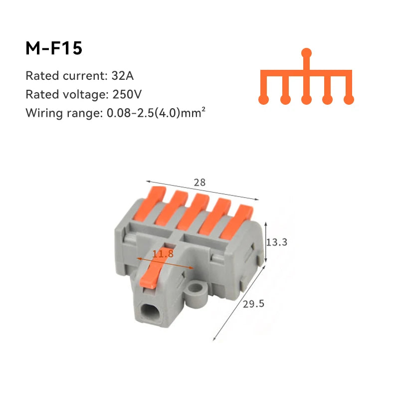 Mini Push-In Wire Connectors