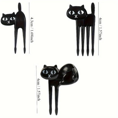 Black Cat Dessert Fork Set