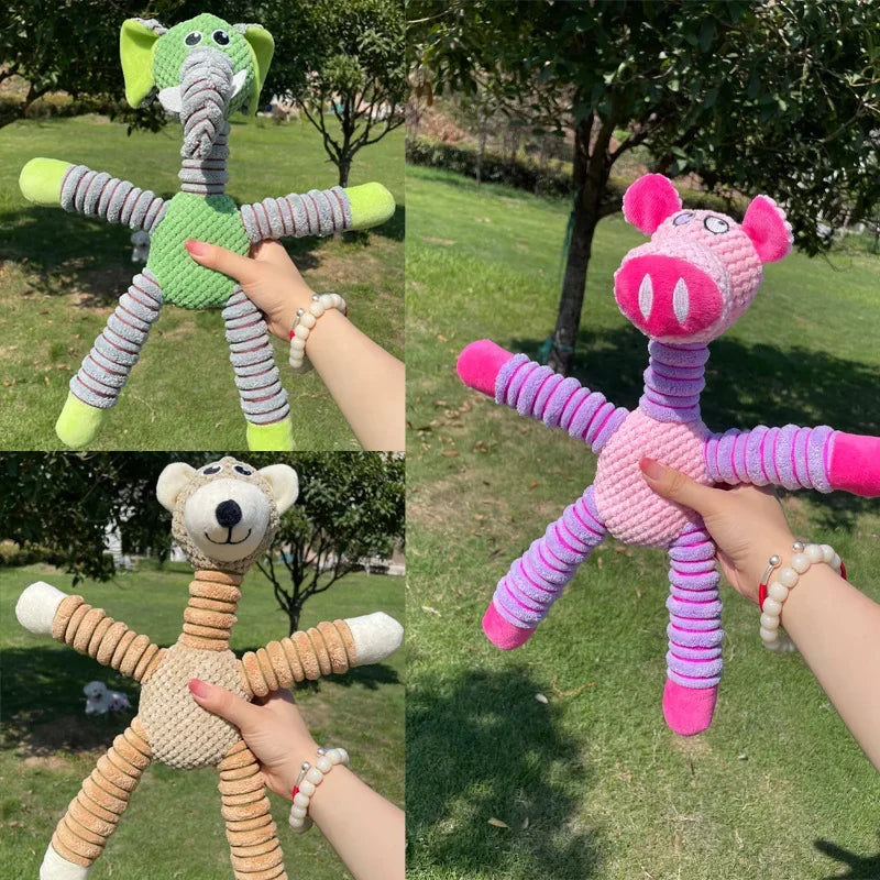 Animal Plush Squeaky Dog Toy