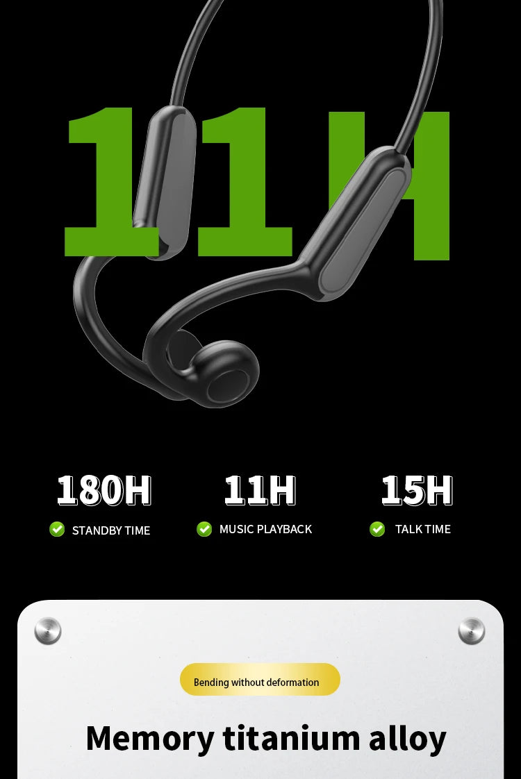 Bone Conduction Bluetooth Sports Headphones